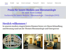 Tablet Screenshot of dr-graessler.de